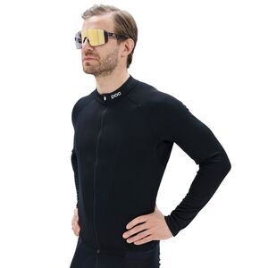 NWOT POC Uranium Black Thermal Lite Long Sleeve Cycling Jersey Top Men's Med
